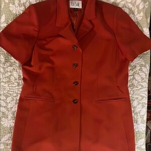 Le Suit Women's burnt orange blazer EUC